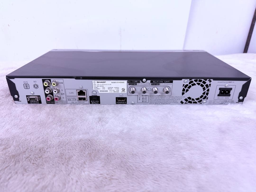 即視聴セット♪SHARP AQUOSブルーレイディスクレコーダー BD-W550