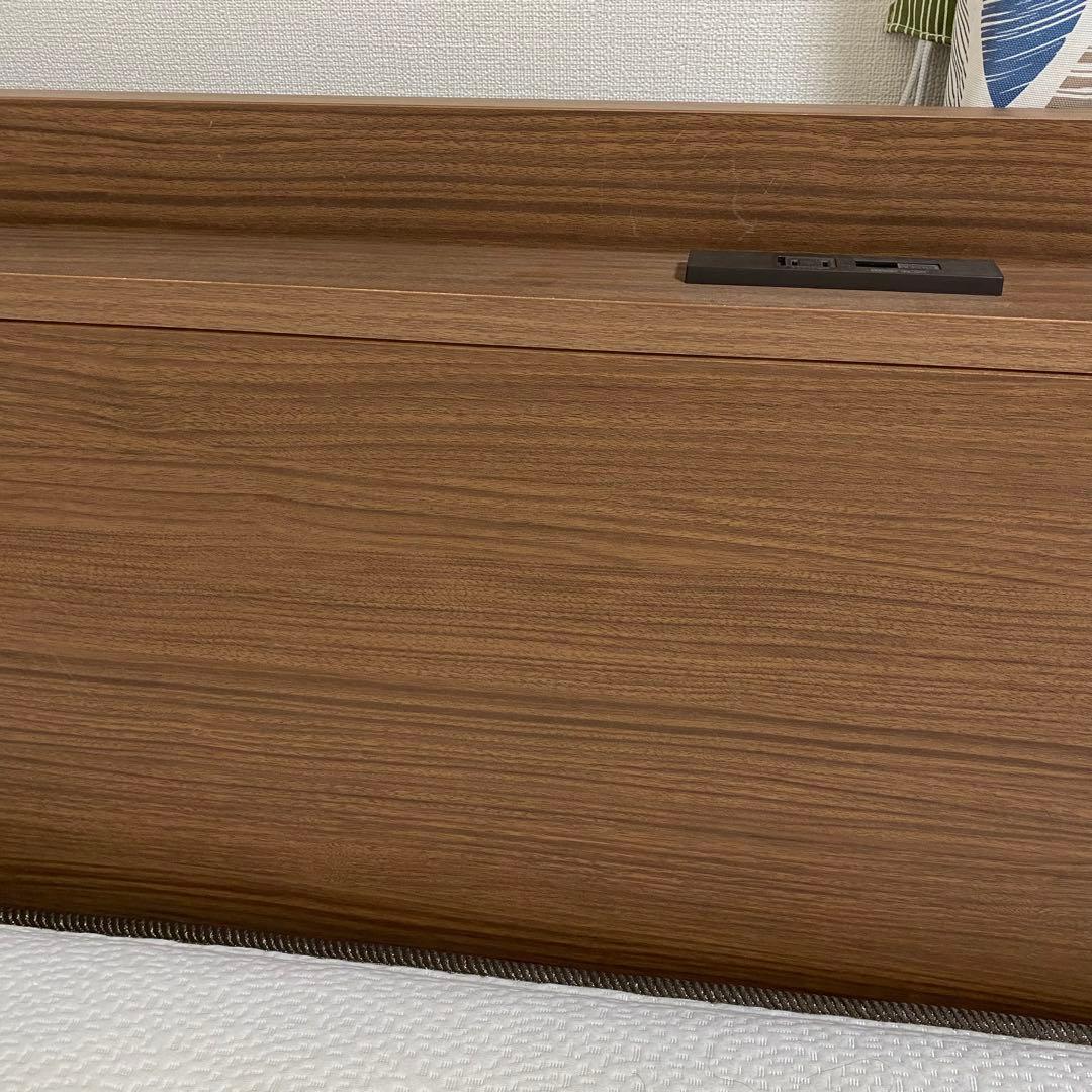 【埼玉/引取可】状態良好 ニトリ ダブルベッドフレーム+Nスリープマットレス