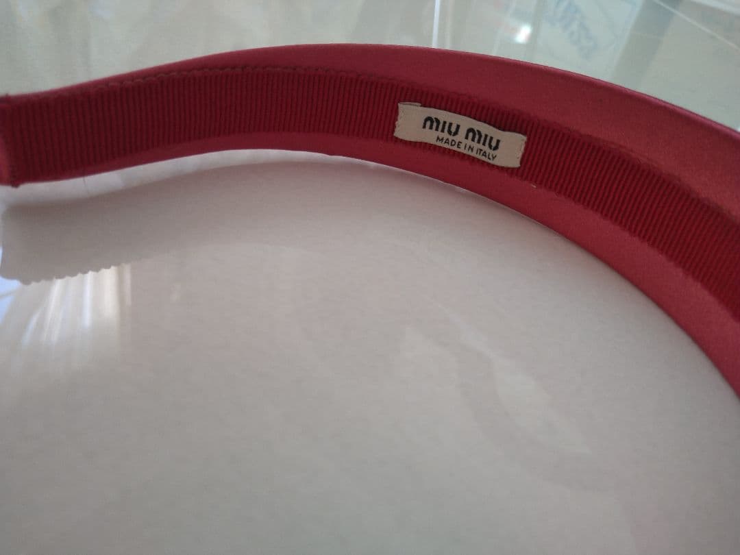 SALE！ミュウミュウ　リボン　カチューシャ