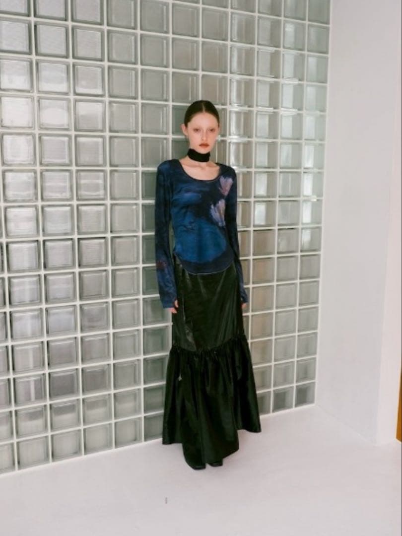 Velour Art Print Top/ベロアアートプリントトップ