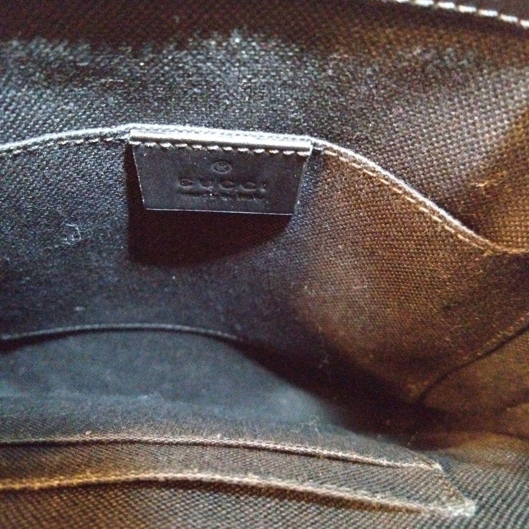 GUCCI グッチダークグレー ショルダーバッグ