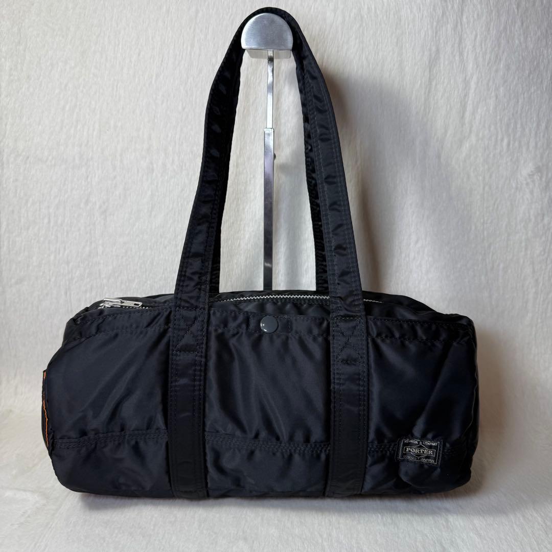 美品　PORTER　ポーター　タンカー　ミニ ボストンバッグ ブラック