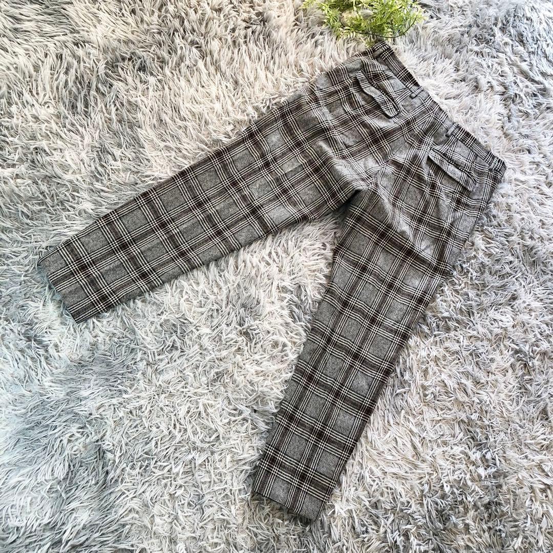 GUCCI メンズ セットアップ スーツ 48R M相当 チェック柄 美品上下付