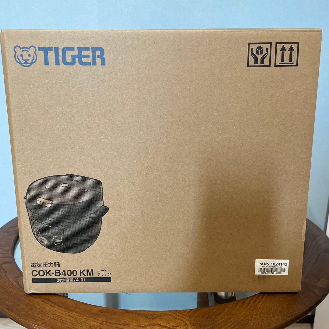 新品！電気圧力鍋/TIGER COK-B400 マットブラック