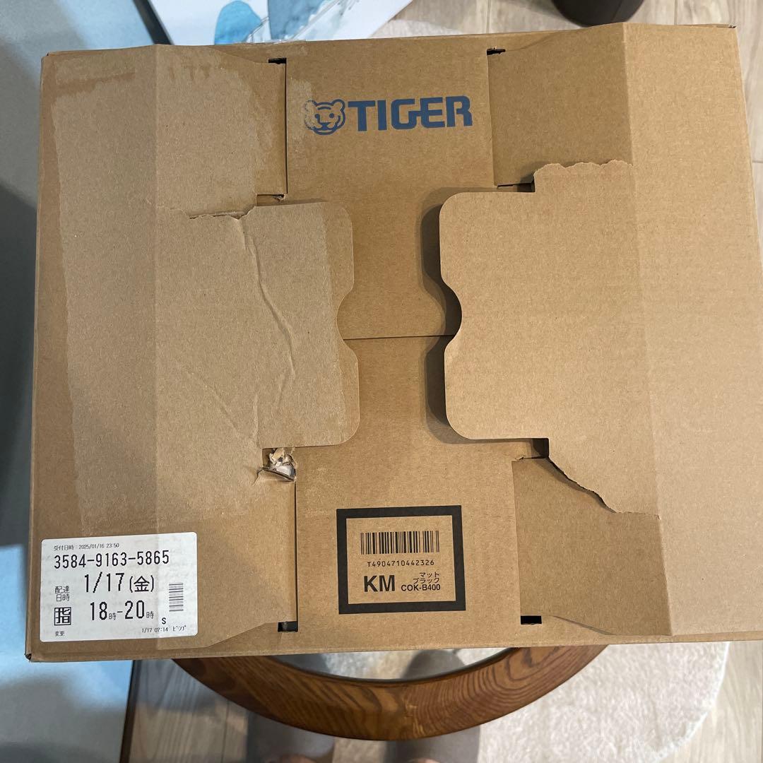 新品！電気圧力鍋/TIGER COK-B400 マットブラック