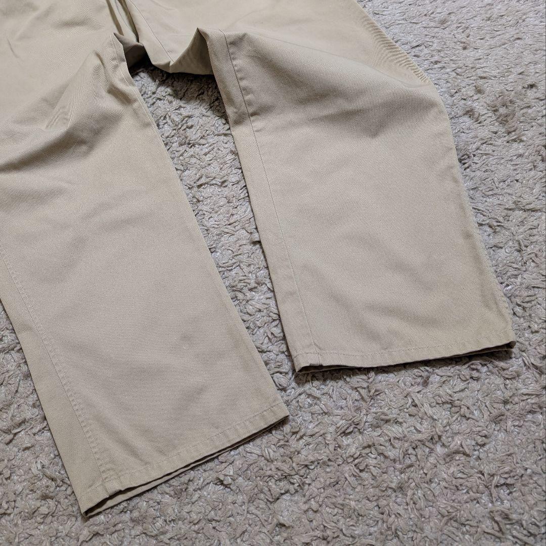 90s ラルフローレン USA製 初期タグ 2タック ポロチノ ベージュ W36