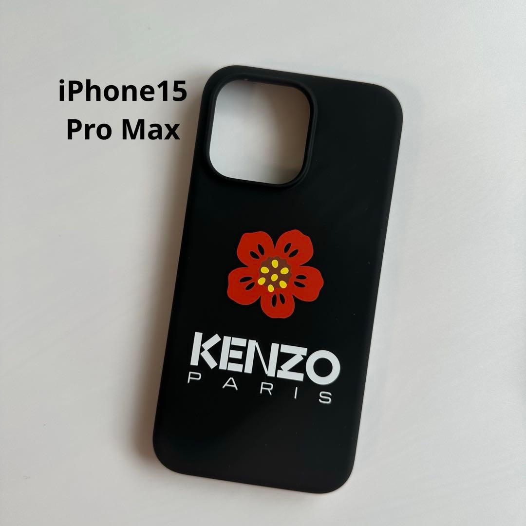 新品未使用【KENZO】iPhone 15 ProMaxケースケンゾー ボケ