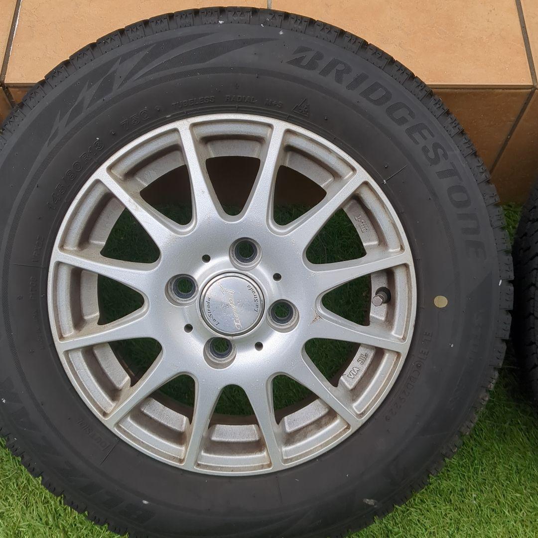 ブリヂストン 145/80R13 750 スタッドレスタイヤホイールセット