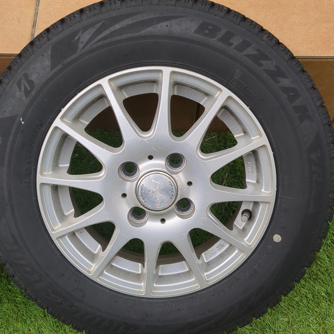 ブリヂストン 145/80R13 750 スタッドレスタイヤホイールセット