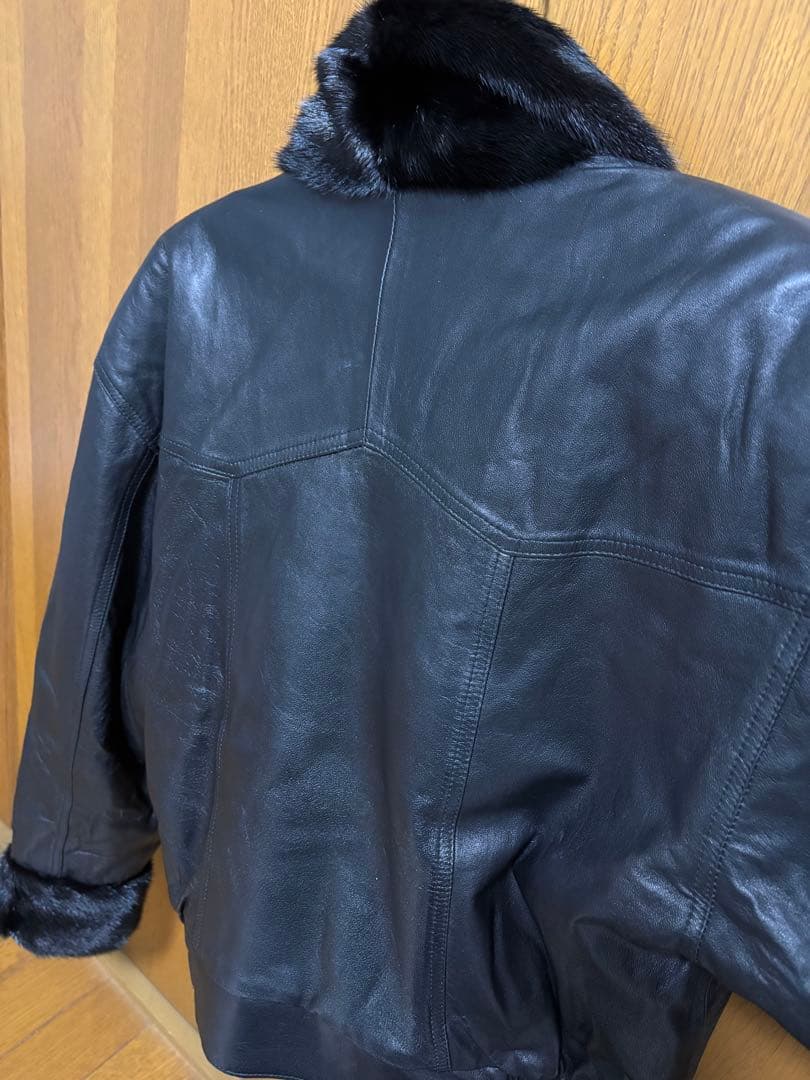 【三京商会】ミンクファー✕レザー リバーシブルジャケット 希少。