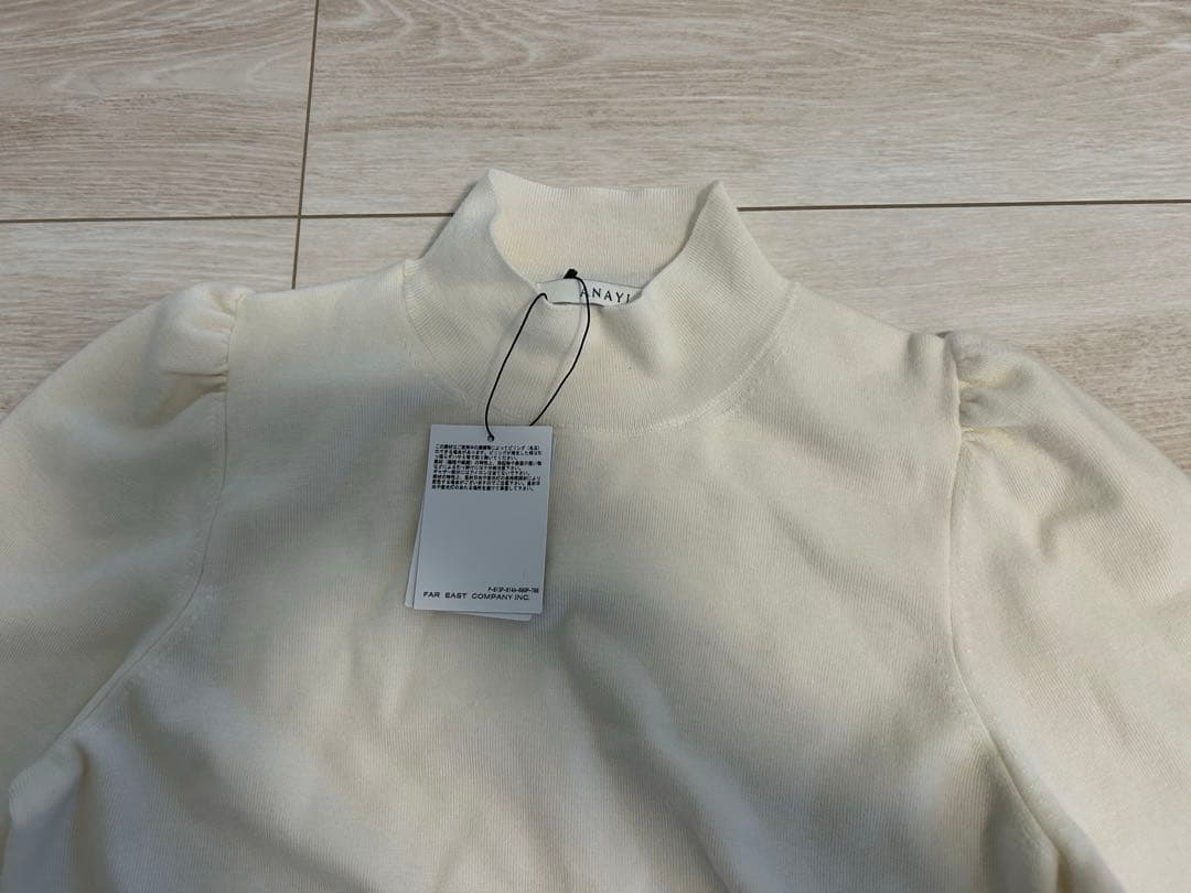 ANAYI フルニードルギャザースリーブ プルオーバー