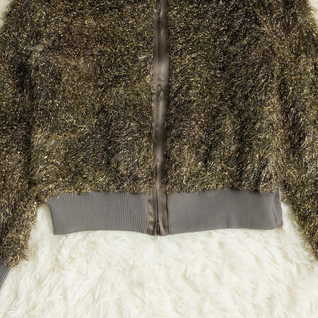 今期 saqui サキ 25AW GOLD SHAGGY BLOUSON 38