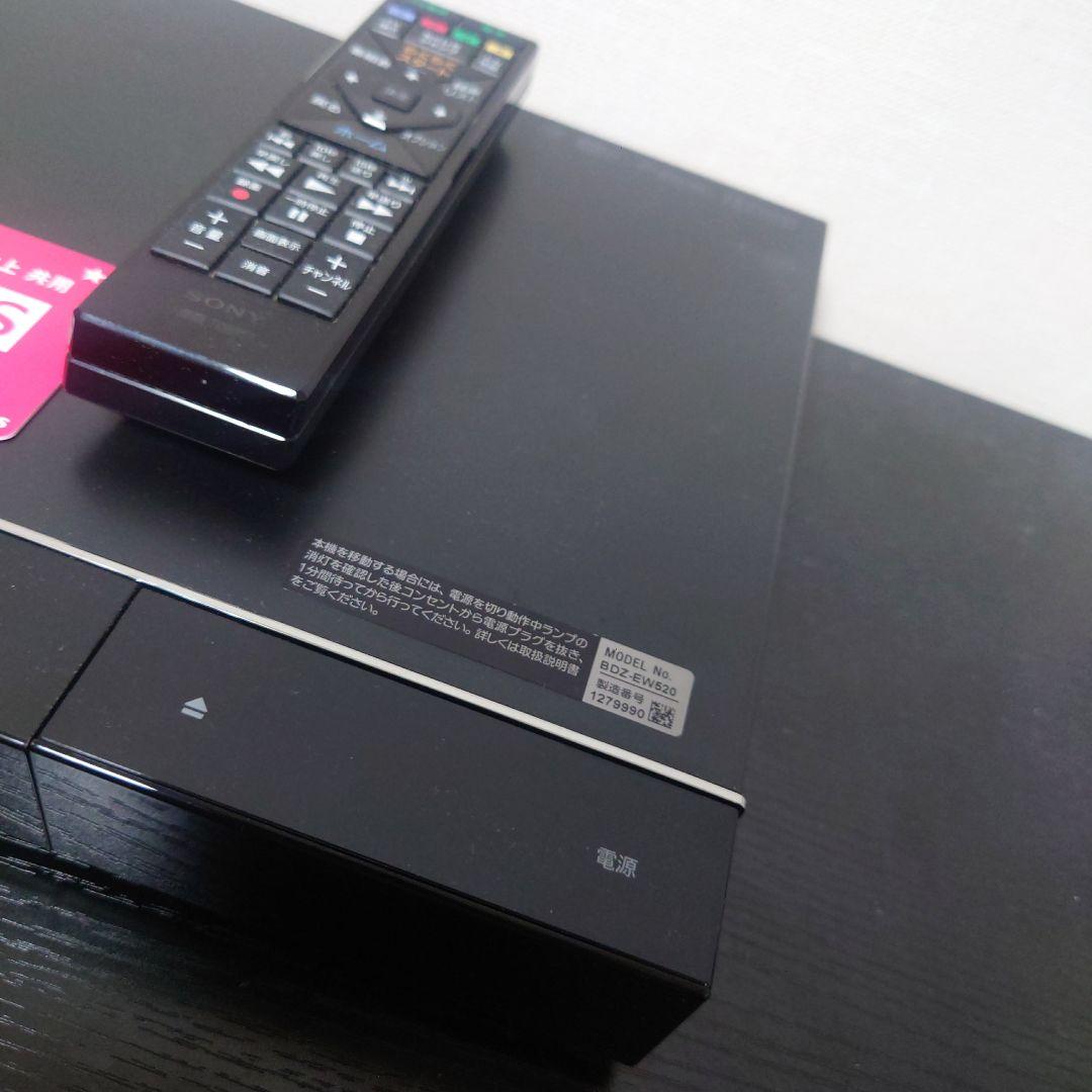 SONY BDZ-EW520 W録画対応 ブルーレイレコーダー　純正リモコン付