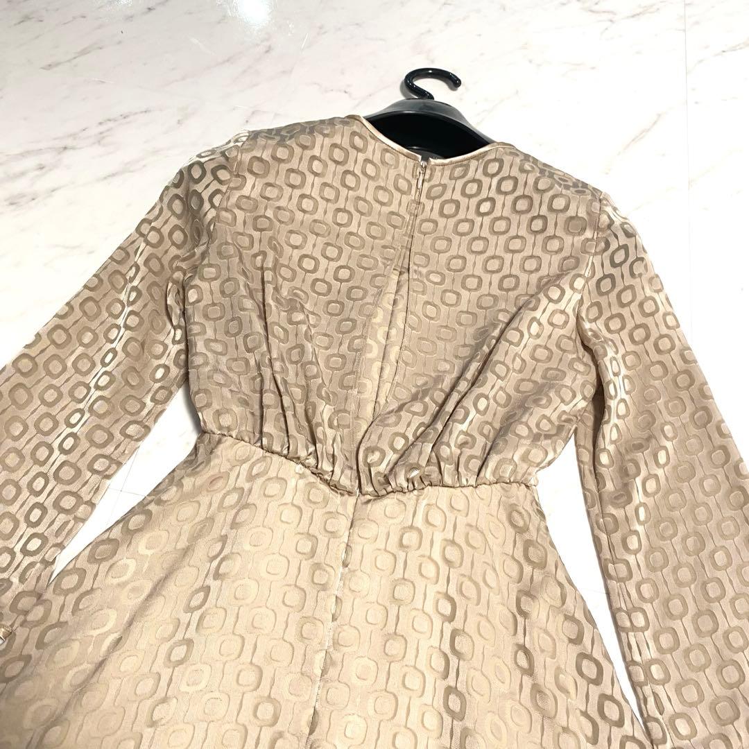 【極美品】アナイ スクエアキカオパール ワンピース ロング丈 ベージュ 人気