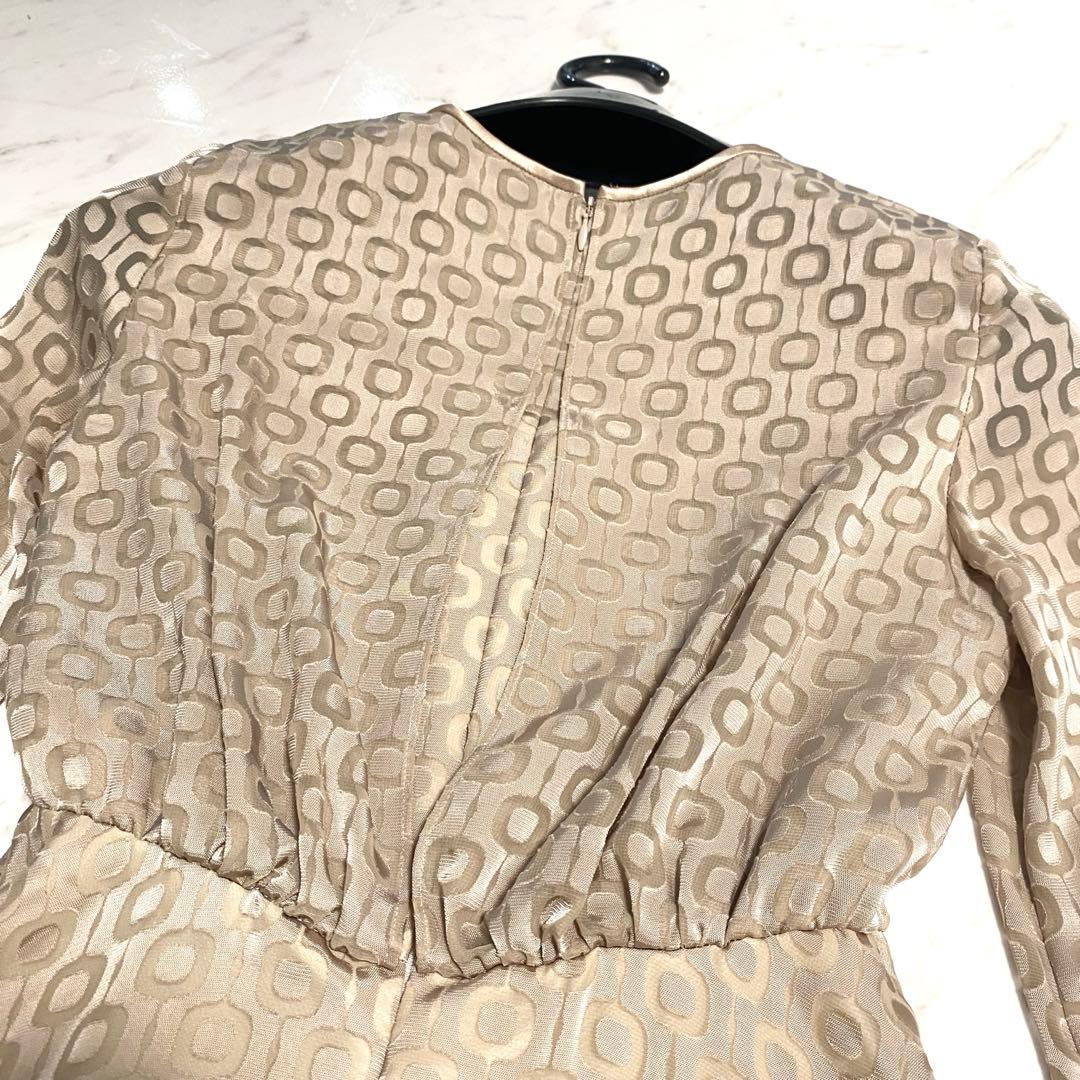 【極美品】アナイ スクエアキカオパール ワンピース ロング丈 ベージュ 人気