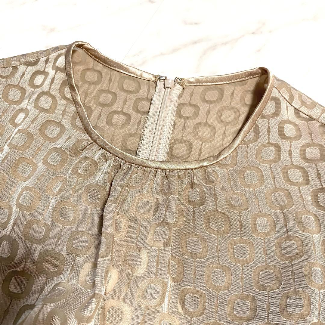 【極美品】アナイ スクエアキカオパール ワンピース ロング丈 ベージュ 人気