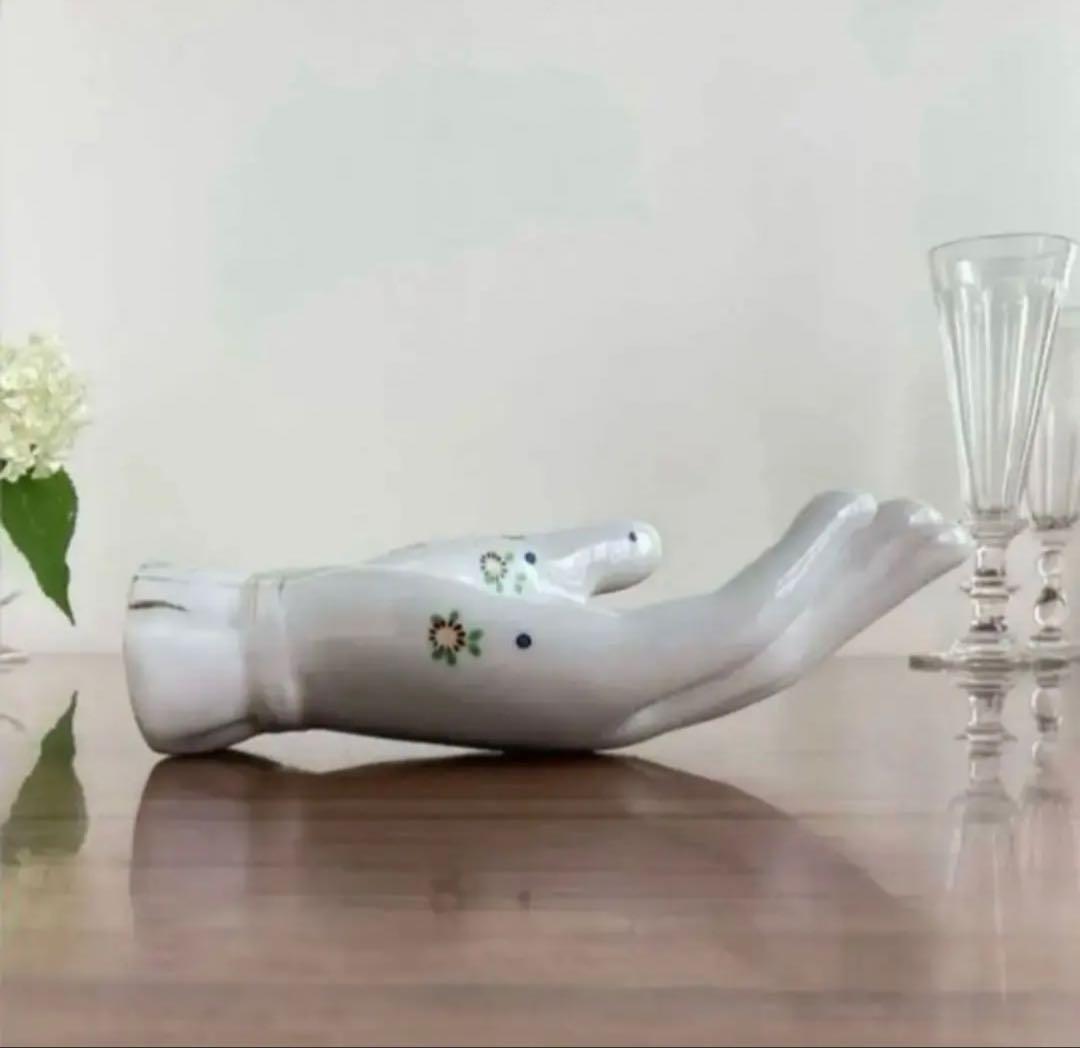 アメリカヴィンテージ ♤ 陶器のハンドトレイ ♤ Made In Japan