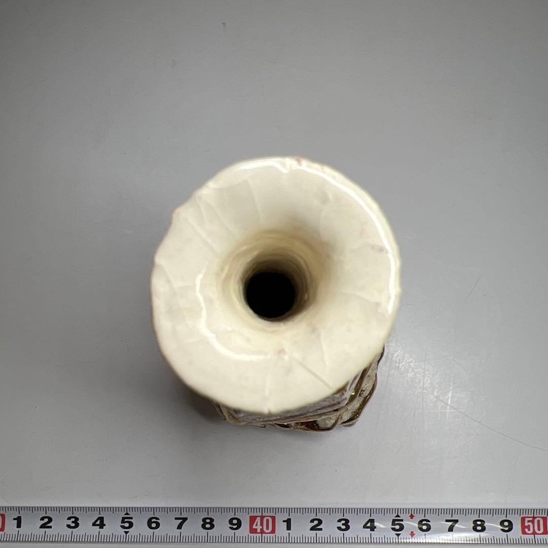 市川透　葉隠粉引徳利　共箱　高さ約15㎝　東Y7-1010☆2Fトヒカコ