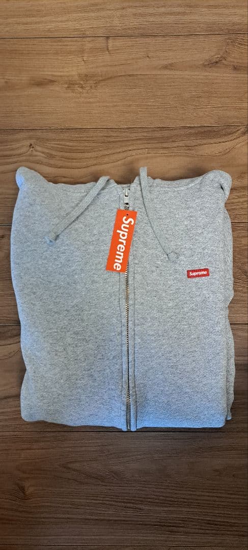 Supreme グレー ジップアップ パーカー Lサイズ