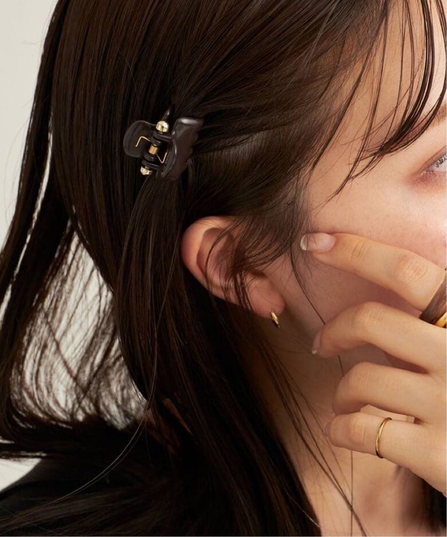 plage undo CLAW CLIP ヘアクリップ ブラウン