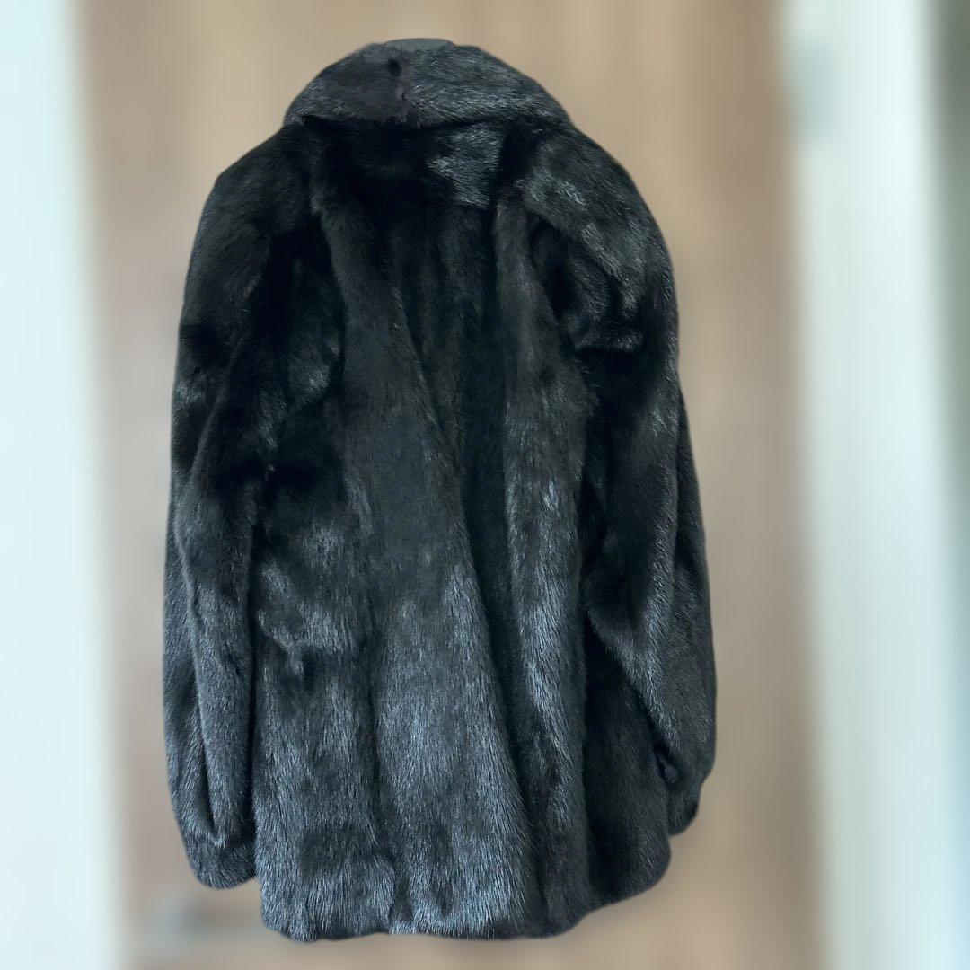 はなちゃん 　MESSALA ブラックファーコート サイズ：11 毛皮