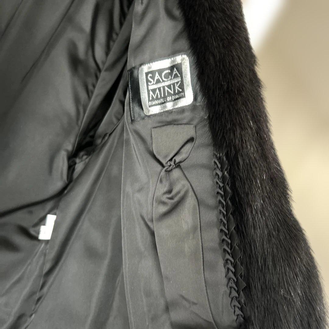 はなちゃん 　MESSALA ブラックファーコート サイズ：11 毛皮