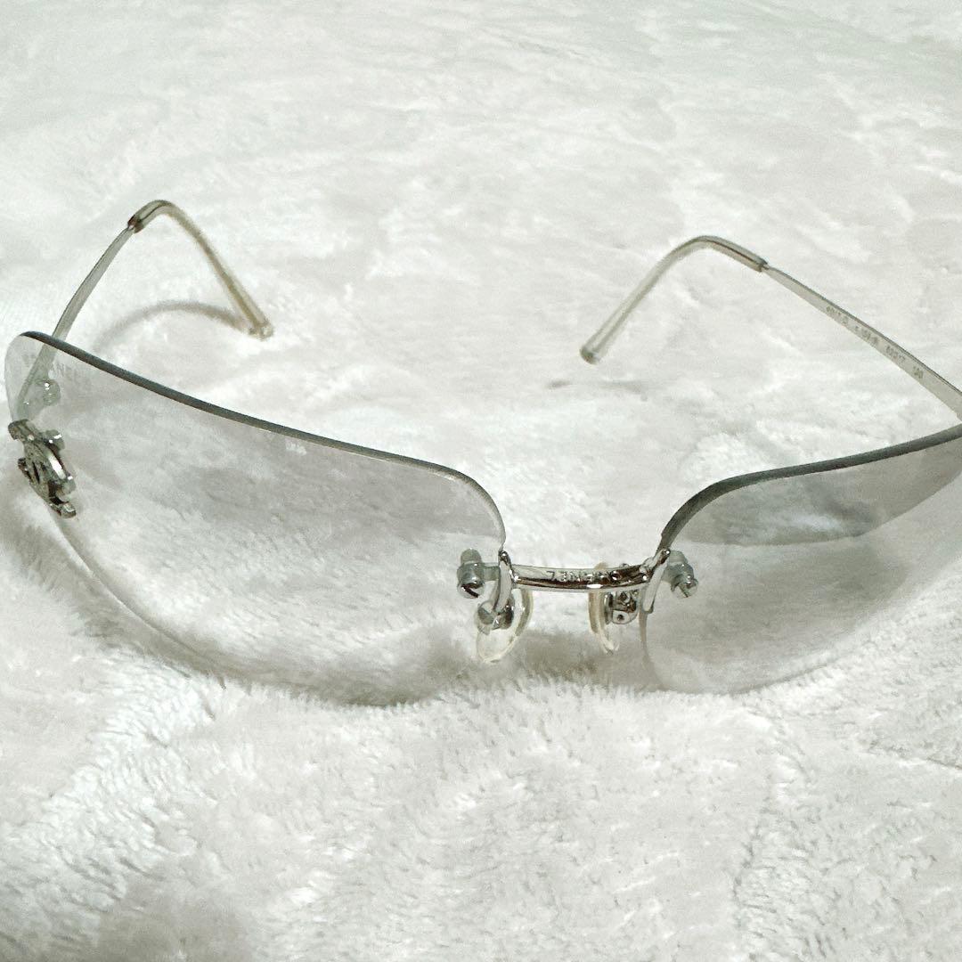 美品 CHANEL シャネル リムレスサングラス 美品 ココマーク