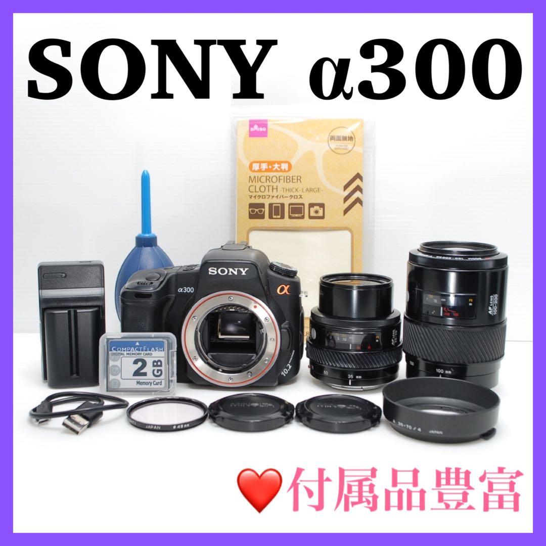 ❤️使いやすさ抜群❤️SONY α300 初心者おすすめ一眼レフ綺麗な撮影が可能
