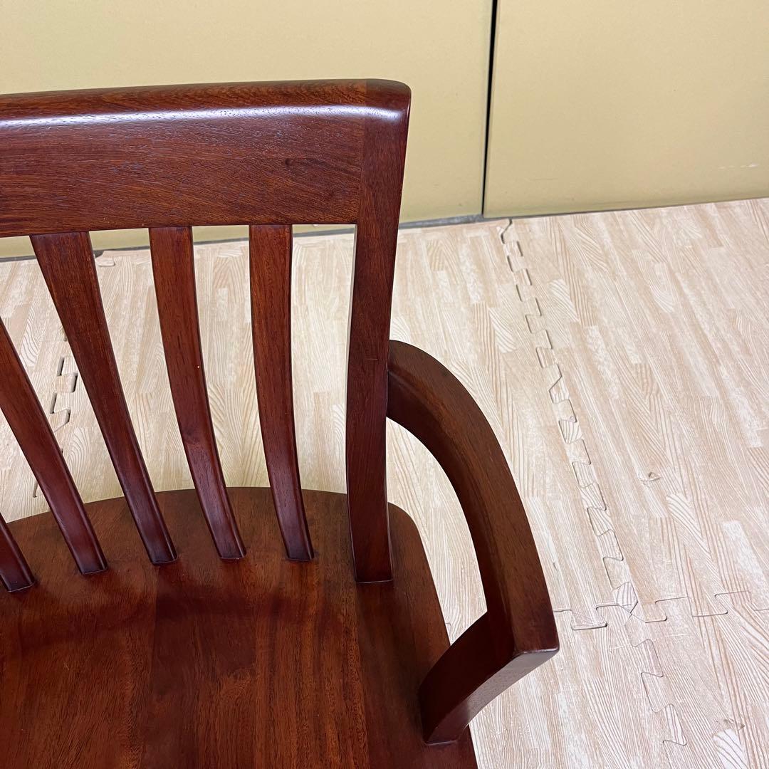 超希少　☆程度良好☆　大塚　ヴァン　回転式　ローチェア　天然木　ブラウン