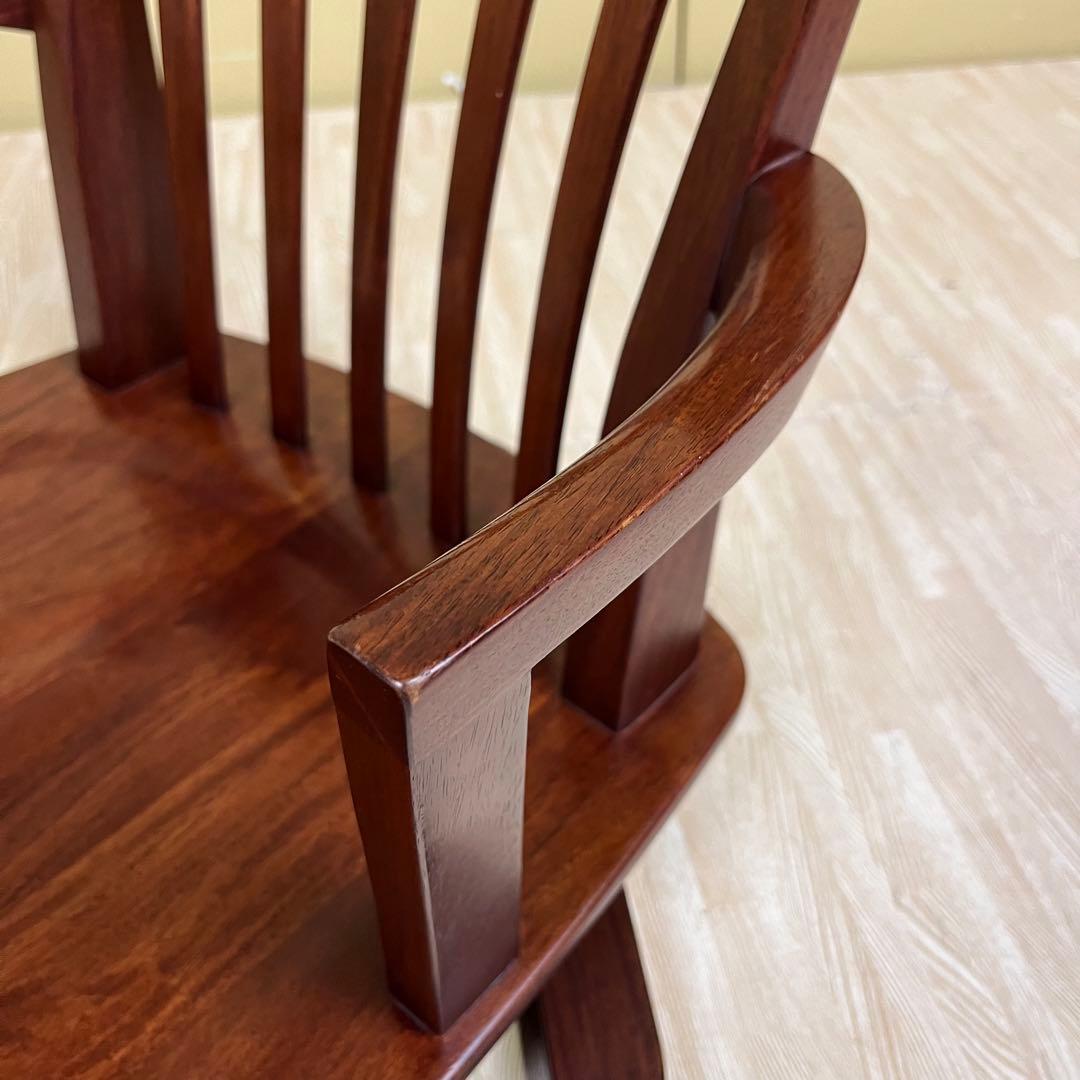 超希少　☆程度良好☆　大塚　ヴァン　回転式　ローチェア　天然木　ブラウン