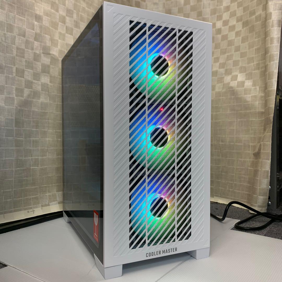 【ハイスペック】Ryzen7&RTX4060搭載ゲーミングPCフルセットホワイト