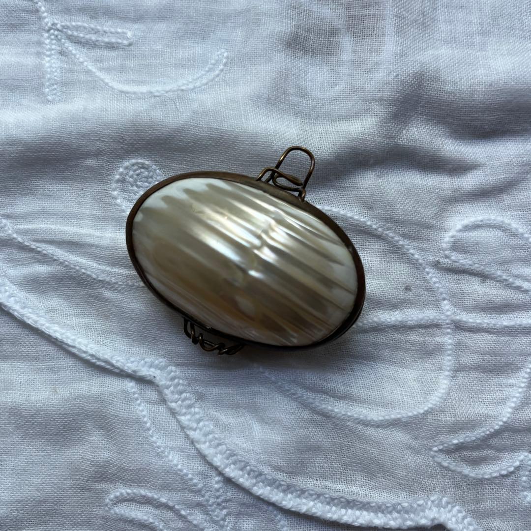 フランスアンティーク　シェルケース　マザーオブパール　ロザリオケース