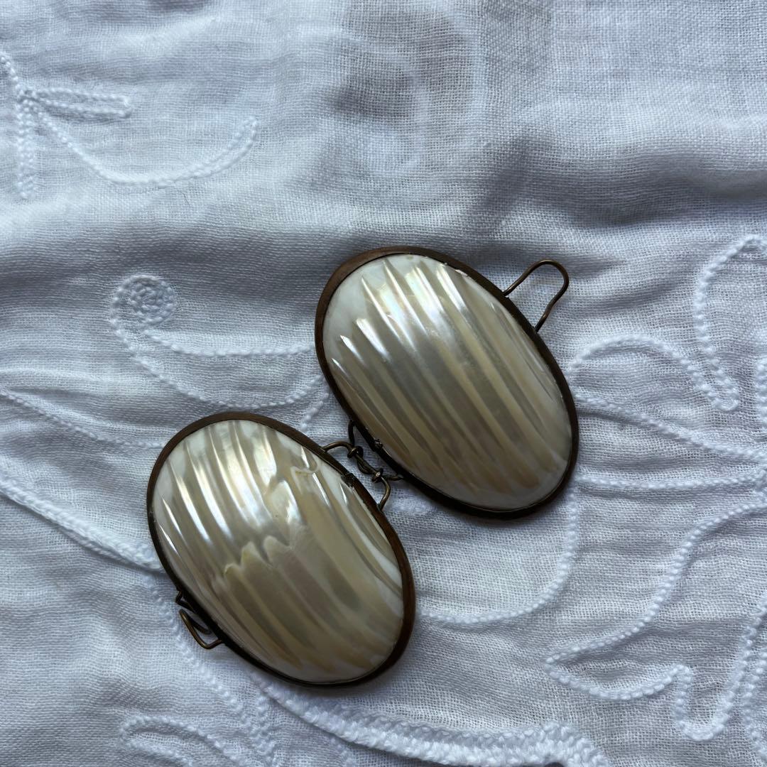 フランスアンティーク　シェルケース　マザーオブパール　ロザリオケース