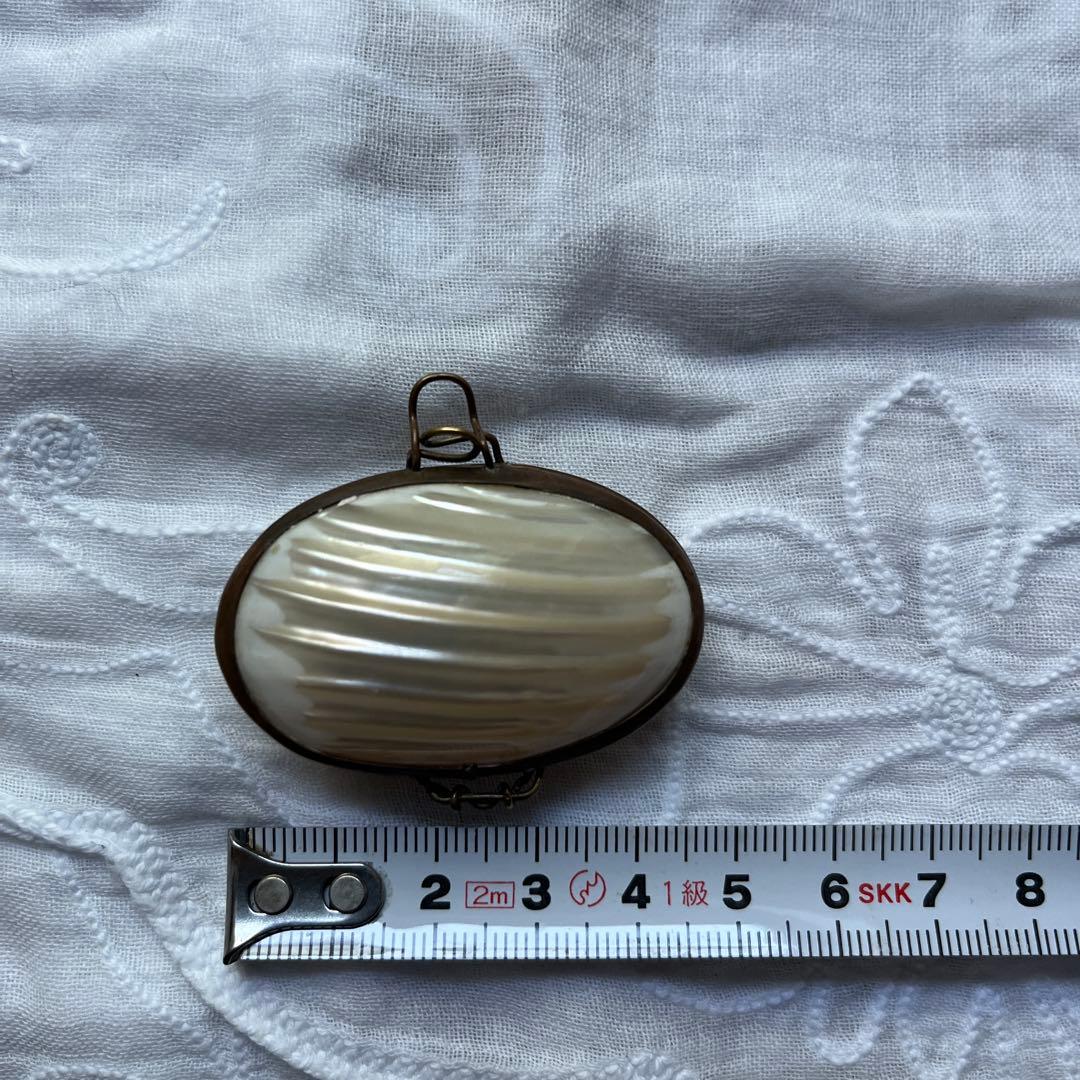 フランスアンティーク　シェルケース　マザーオブパール　ロザリオケース