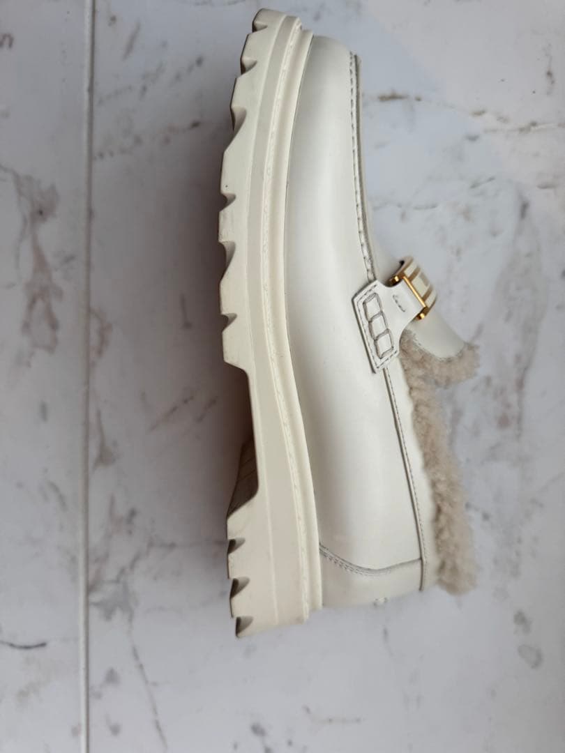 Dior クリスチャンディオール　ローファー　ボア　ロゴプレート 36 23cm