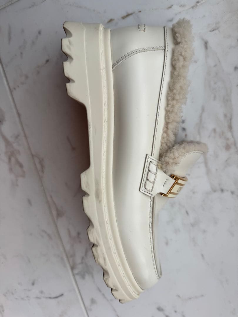 Dior クリスチャンディオール　ローファー　ボア　ロゴプレート 36 23cm