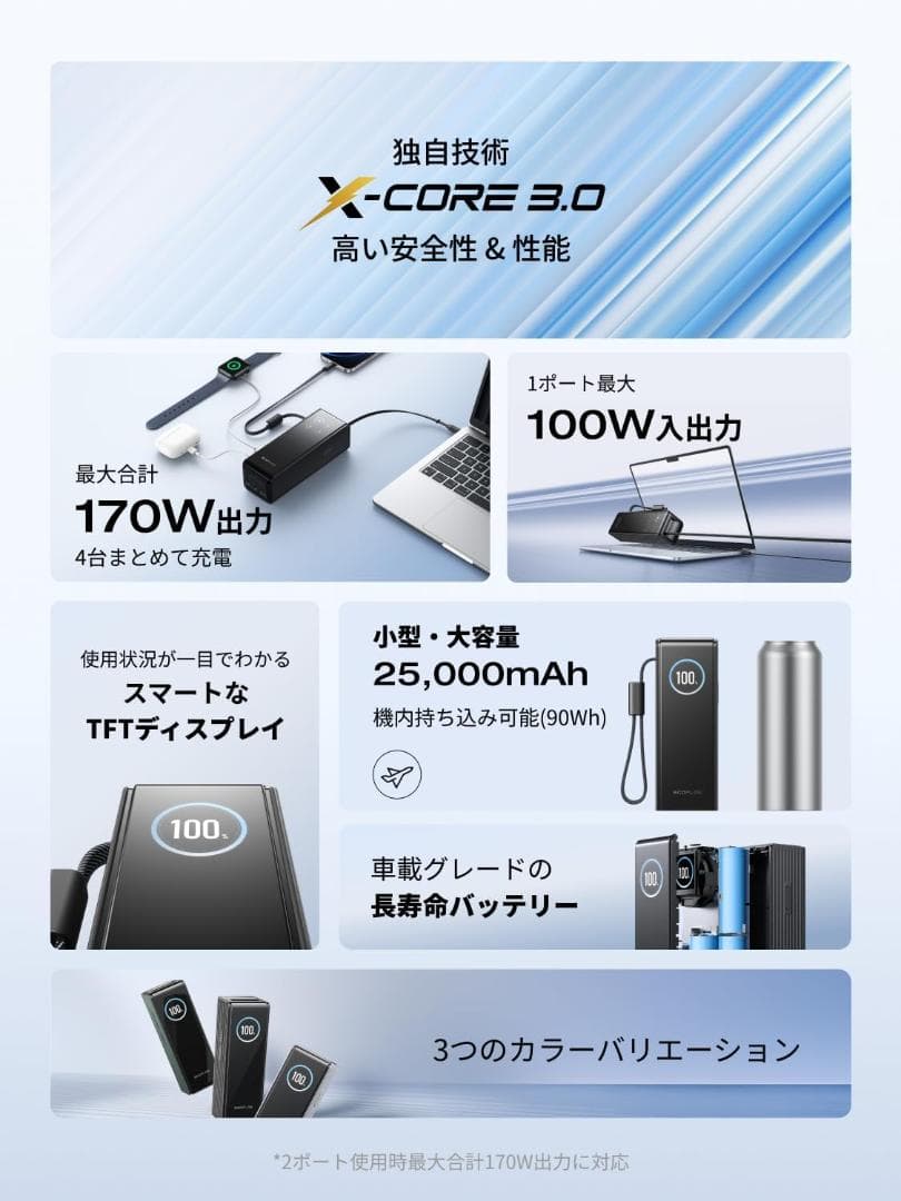 k2様用 EcoFlow RAPID モバイルバッテリー 25000mAh