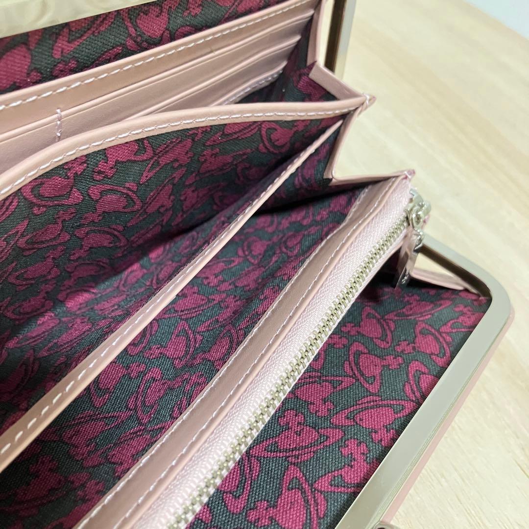 訳あり極美品✨Vivienne Westwood✨がま口長財布✨ピンク