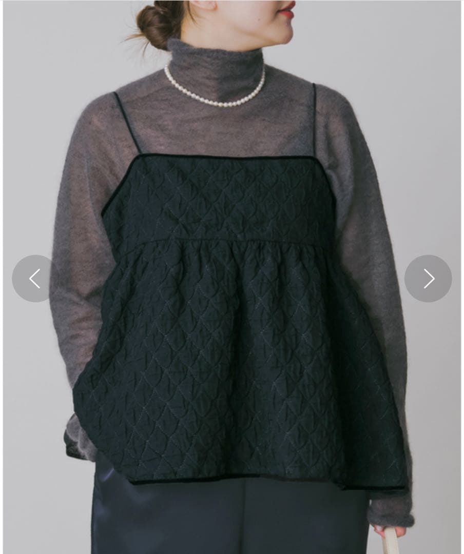 【未使用に近い】イエナ　フクレジャガードキャミトップブラウス