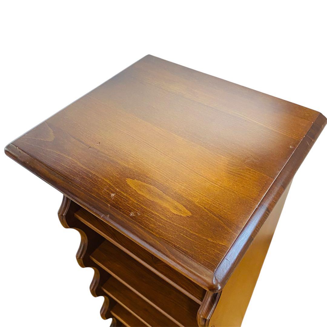 カリモク karimoku 木製 5段 スリッパラック 棚 インテリア レトロ