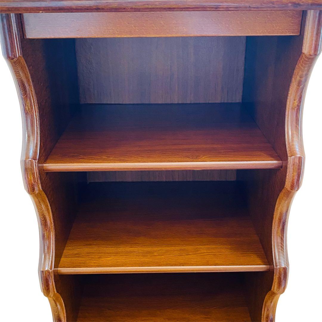 カリモク karimoku 木製 5段 スリッパラック 棚 インテリア レトロ