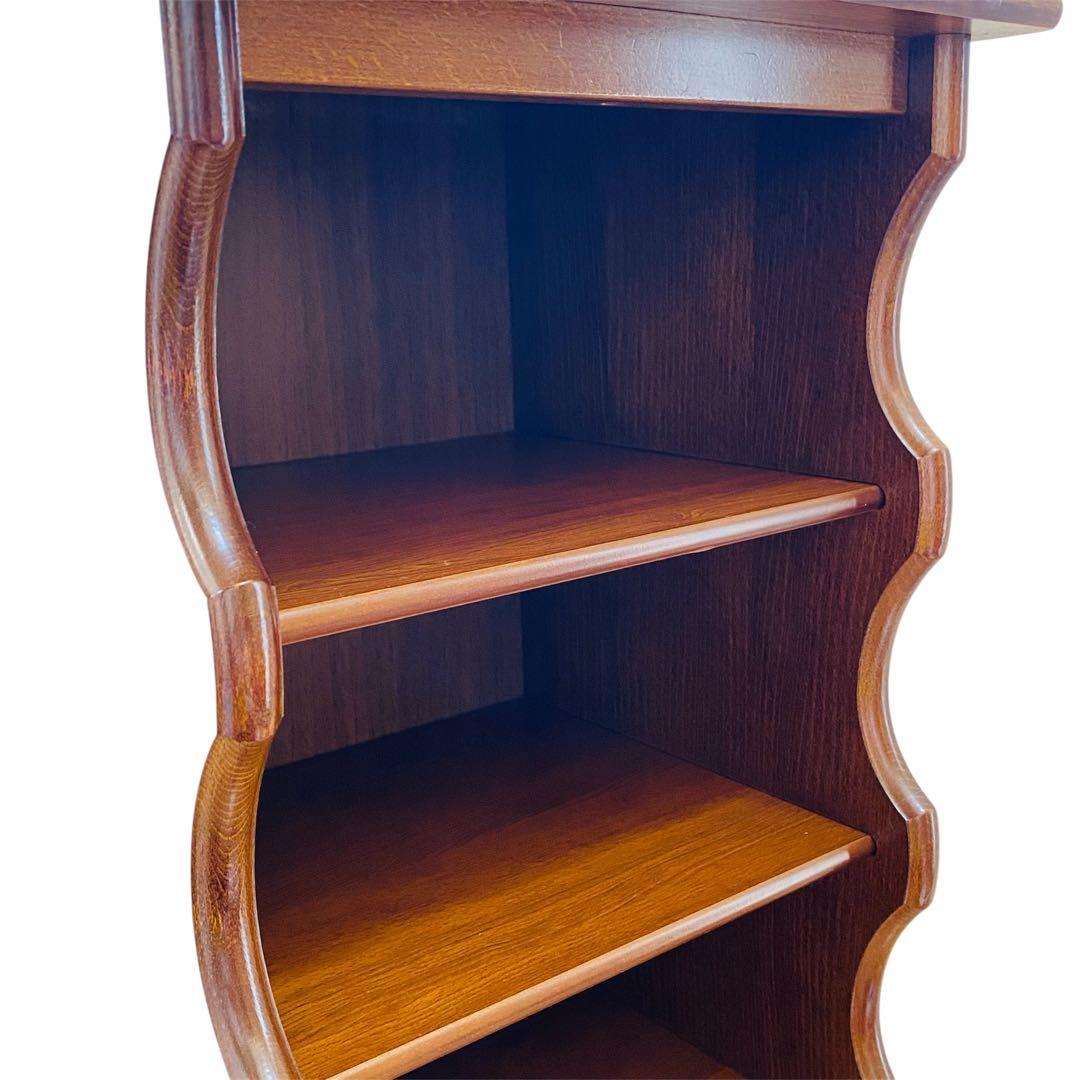 カリモク karimoku 木製 5段 スリッパラック 棚 インテリア レトロ