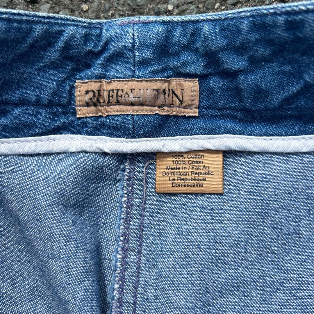 極太 2tuck 90s RUFF HEWN デニムスラックス ロケットタロン