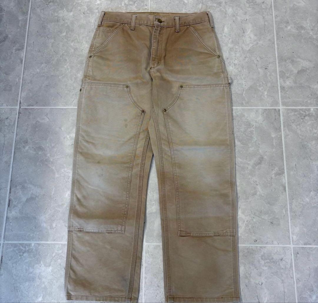 【希少】　カーハート　ダブルニー　ベージュ