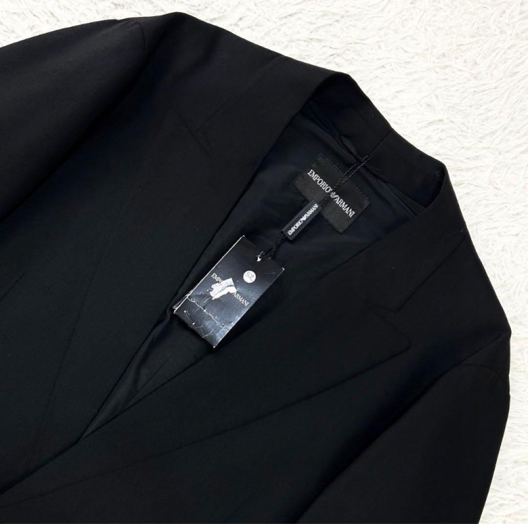 《半額セール》新品フェイクテーラード エンポリオアルマーニ ノーカラージャケット