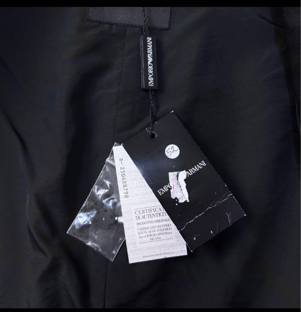 《半額セール》新品フェイクテーラード エンポリオアルマーニ ノーカラージャケット