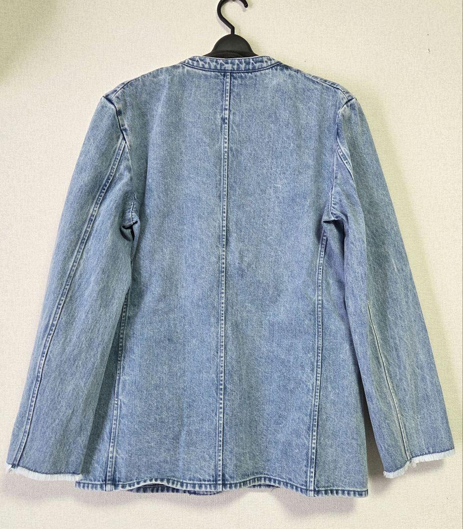25SS DENIMノーカラージャケット