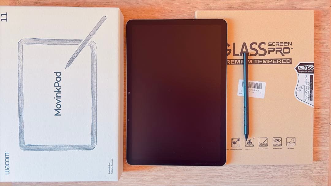 中古美品　Wacom MovinkPad 11 本体 ガラスフィルム付き
