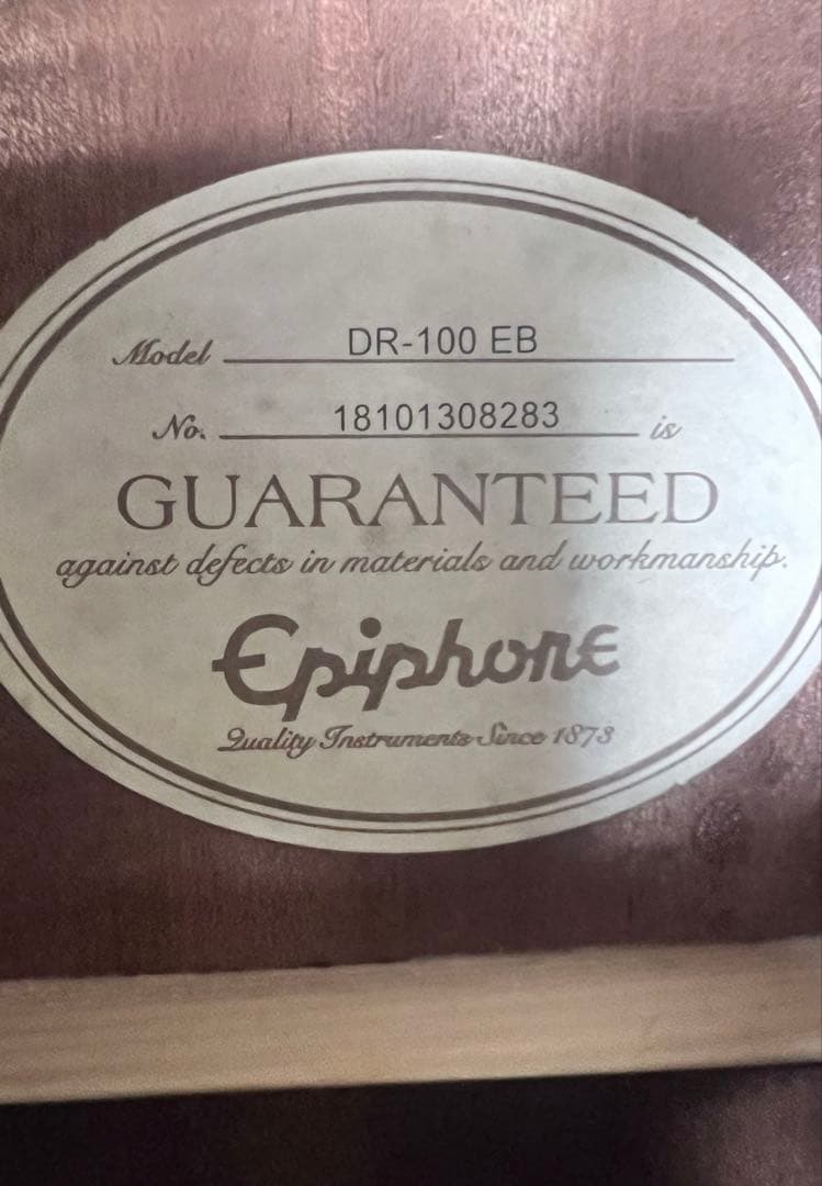 アコースティックギター 『epiphone DR-100 EB』　ケ