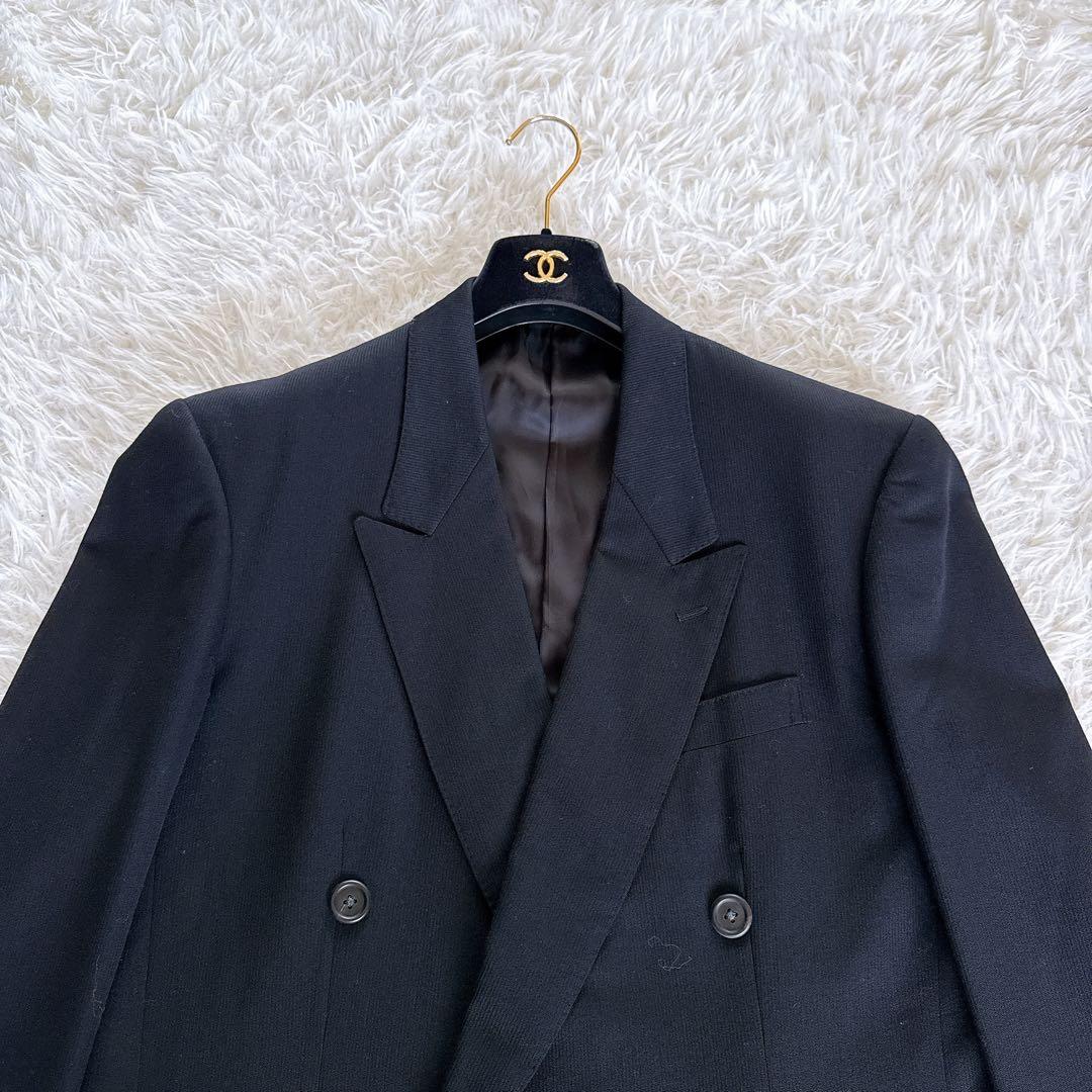 美品【Y’s for men】ダブルブレスト テーラードジャケット ブラック M